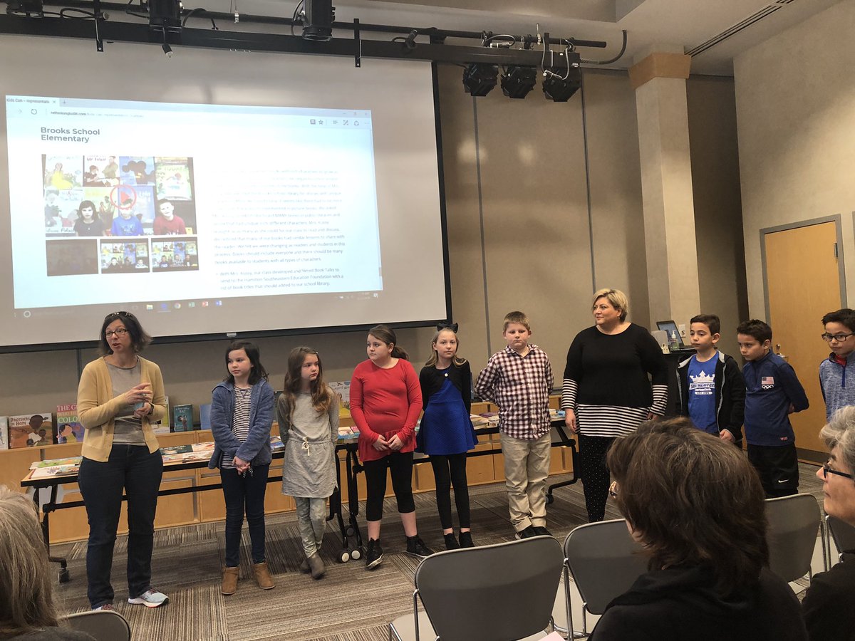 MrsPorzuczek's tweet photo. Thank you @jonesdarolynlyn @rethinkkidlit @EileenPorzuczek @HamiltonEastPL for this amazing opportunity to share our learning journey &amp; grant books with inclusive characters. So proud of my students &amp; daughter! @hsefoundation @BSEhseIN @HSESchools @MrsKussyBSE @FatimaRich1 https://t.co/0dFqxELiaG