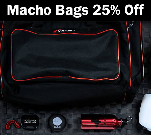 Looking for something new to put your gear in? Get a new Macho bag for 25% off with code BAG25!

#machomartialarts #workoutbag