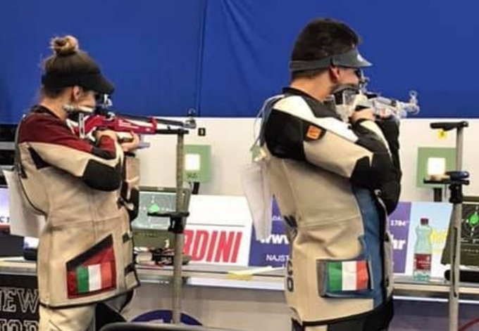 fsoro's tweet photo. Giuseppe #Giordano bronzo nella pistola ad aria compressa, Petra #Zublasing e Marco #Suppini argento nella carabina mista! Grande Italia agli Europei 10 metri di Osijek! @uits_sport https://t.co/H5lVwHELaY
