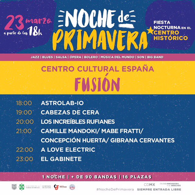 AlejandroOtaola's tweet photo. HOY!! A las 18:00 @Astrolab_iO en el @ccemx como parte de las #NochedePrimavera y alternando con muchos queridos y admirados amigos!!

(Entrada libre)

📸 @bereriveraof https://t.co/MOida2JkbX
