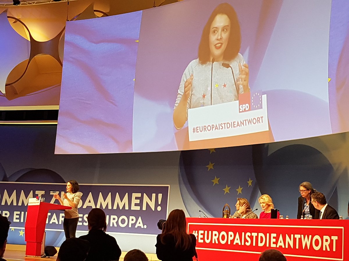 Unsere Kandidatin @delarabur zeigt auf wie Europas Zukunft aussehen kann, wenn wir die Wahl gewinnen. Jugendgarantie, Ausbildungsgarantie und mehr #europaistdieantwort