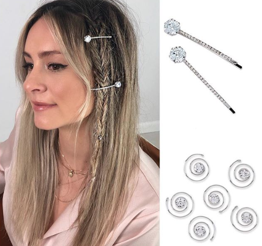 scunciHair's tweet photo. All the Bling. @laurapolko @ZacharyMorad #bobbypins #bohobraid #festivalhair #hairaccessories #hairbling #hairstyles #sparkle #hairglam @cvspharmacy #hairstylist https://t.co/eGBwfSCKzD https://t.co/uMlbIFvPMz