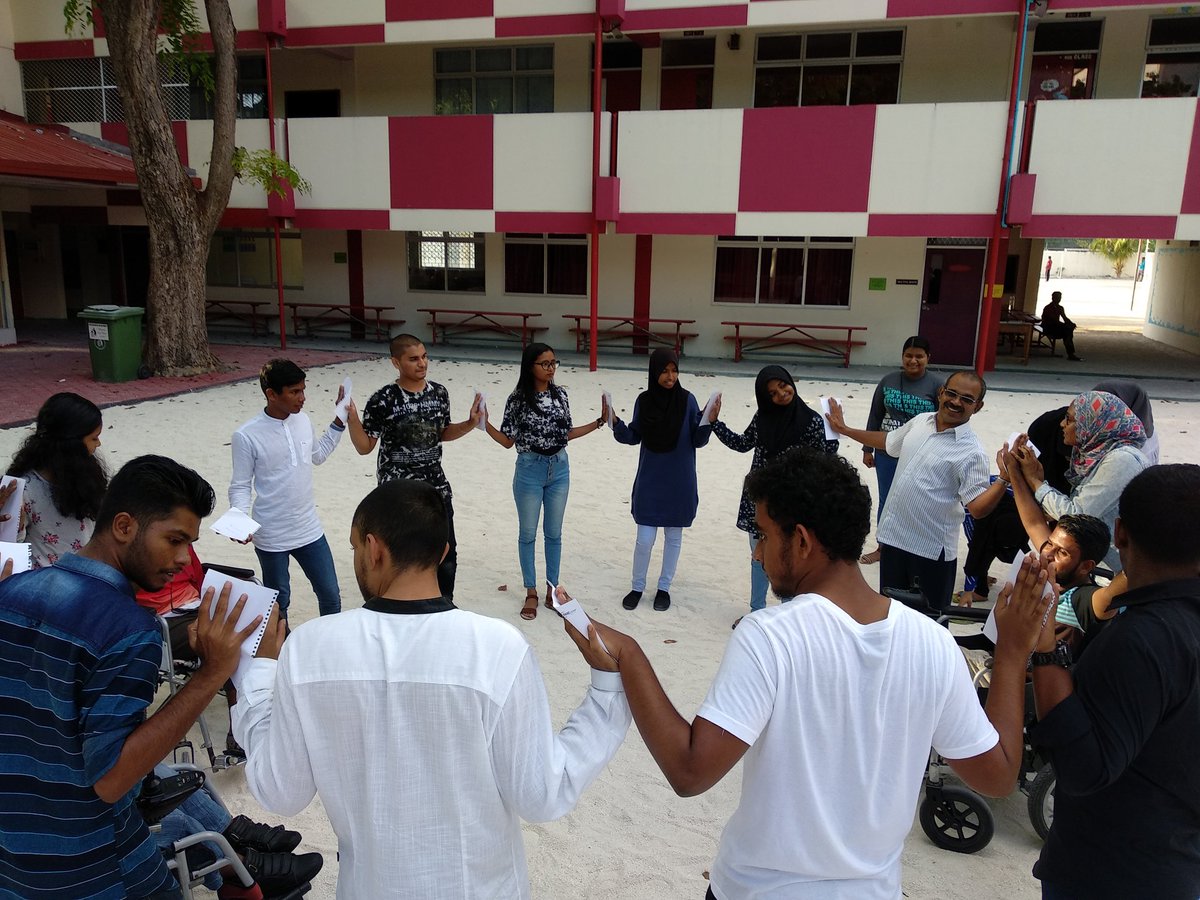 villijoali's tweet photo. #Villijoali moments last Friday. #inclusivity #promoteinclusivity  @SmileShihab @AshfaHamdi @alimaniku @ShamRassaam https://t.co/1B7Ik4SyLe