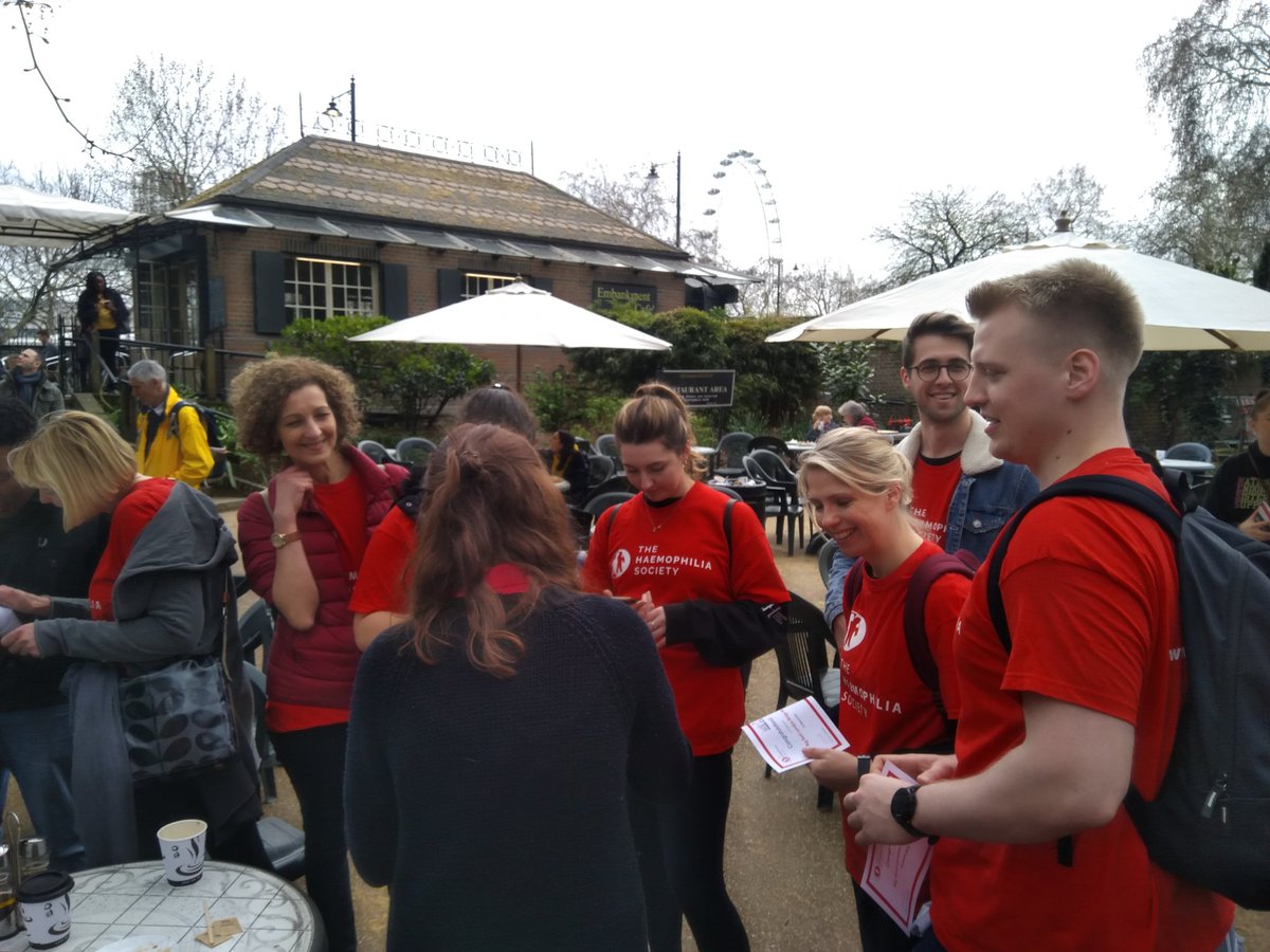 HaemoSocUK's tweet photo. And more people are back! #TeamSay @SayComms have been on our #THSBridgeWalk2019 https://t.co/1umFMNn0EO