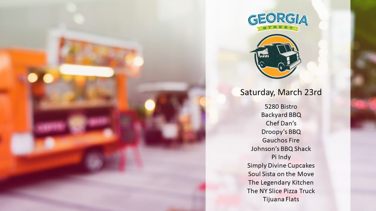 🍝🌭We've got you covered for lunch again today!! The food trucks will be back on <a href="/GeorgiaStIndy/">Georgia Street</a>! Check out the lineup below...🧁