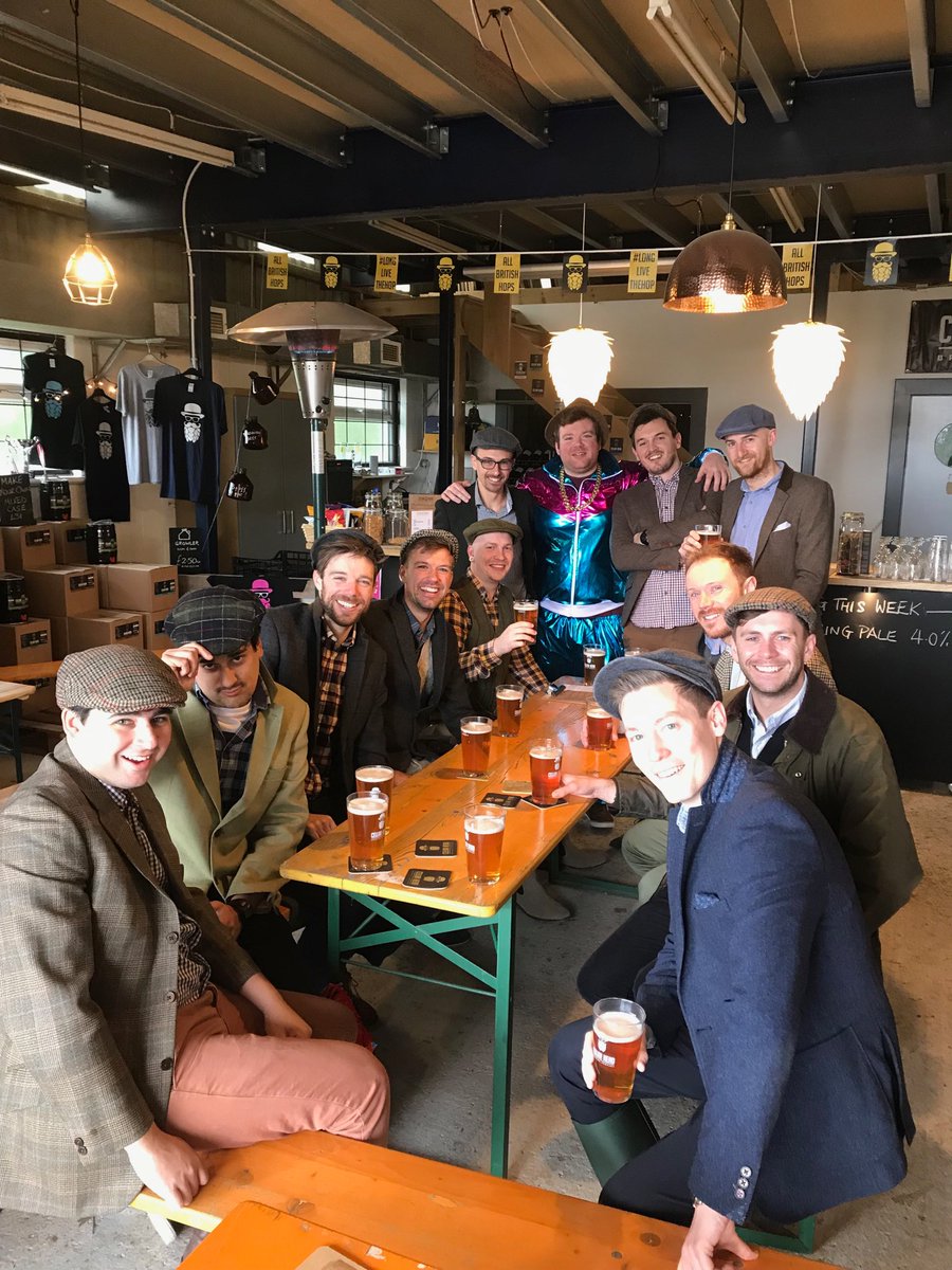 #stagdoovisit <a href="/CellarHeadBrew/">Cellar Head Brewing Co & Tap Room</a>. Thanks for stopping by and good luck today James and on 13/04. #shellsuitsaretrendy