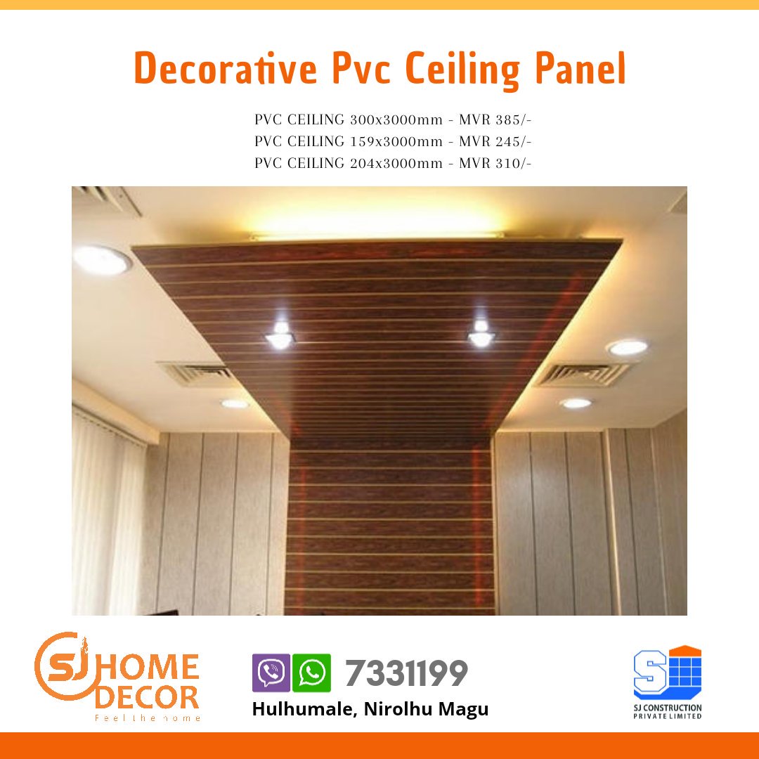 sjgroup_mv's tweet image. Decorative PVC Ceiling Panel 
#decoracion #ceilingsystem #homedecor #smartliving #SJHomeDecor