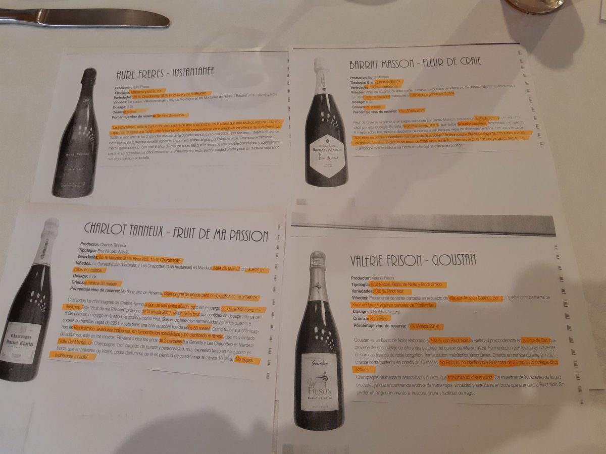 CarmenAntequera's tweet photo. 🍇Per fi!
Avui farem la cata de #Champagnes #Millesime
#Reïms
#CotedeSezanne
#CotedeBar
#ValledeMarne
I honorarem als xicotets productors de #Champagne que 50 anys despres, recuperen de les grans maisons les seues produccions. 🍇🍾 i gràcies tambe a "Dias de vino y rosas" https://t.co/YrKinQXadC