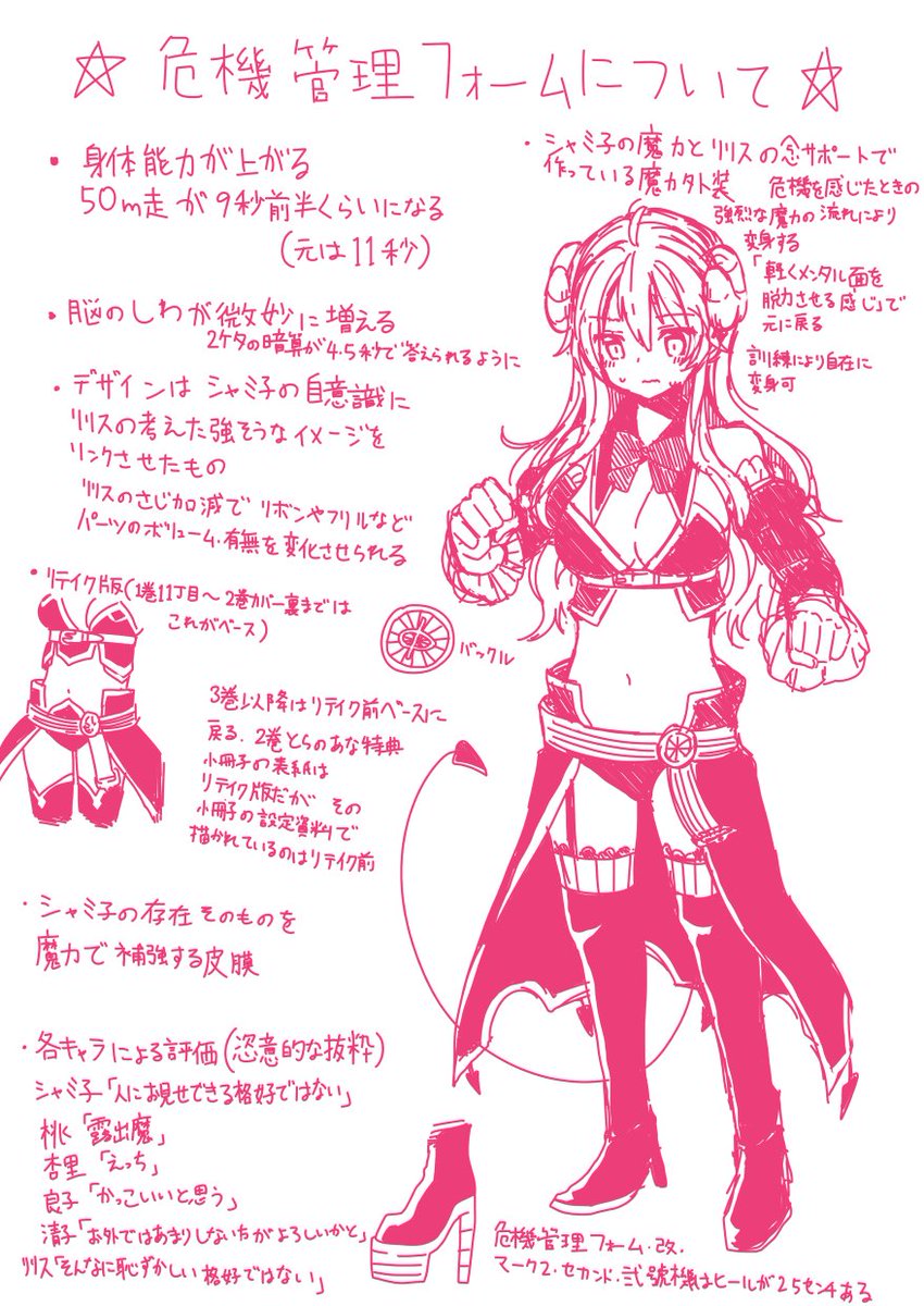 なをををををを Skeb依頼募集中 Sur Twitter まちカドまぞく 危機管理フォームについてのまとめ 抜けてる説明もあるかも