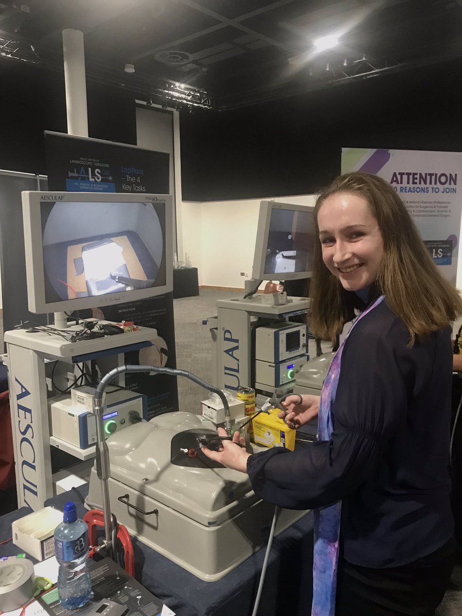 OliviaCKent's tweet photo. First time trying laparoscopic equipment - not so fast but very fun 😄 @ASiTofficial #ASiT2019 https://t.co/JU5livfe1E