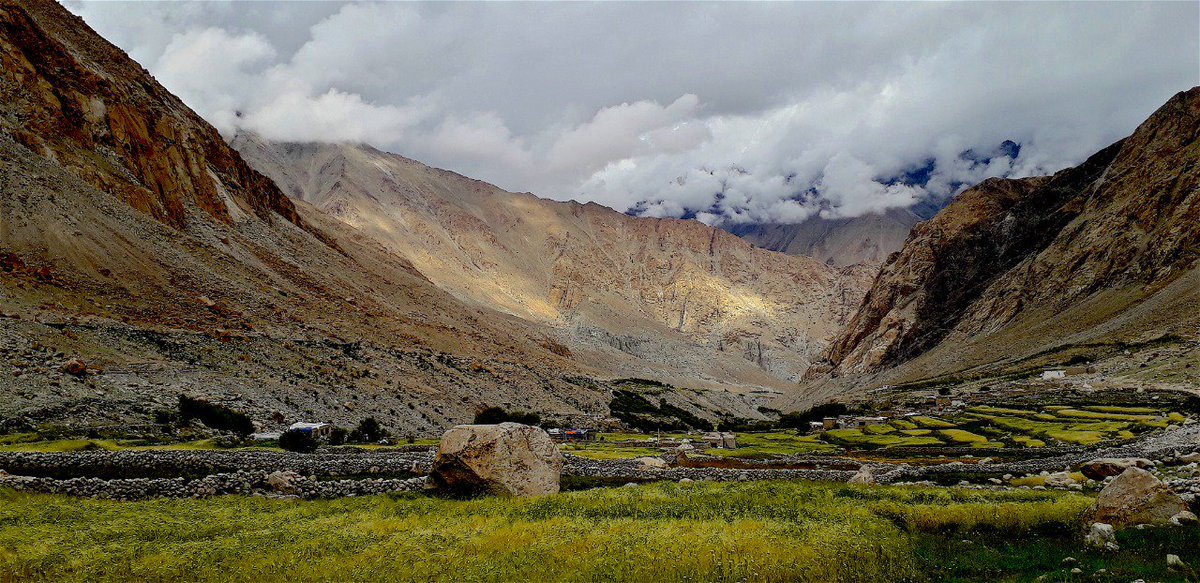 Hunder Dok, a beautiful tiny hamlet in Nubra valley where one ends the trek after crossing the Lasremo Pass from Phayang village. 

Join us this summer on a lifetime of an adventure learning about history and ecology of the mighty Himalayas.
#ruralodyssey #NubraValley #trekking