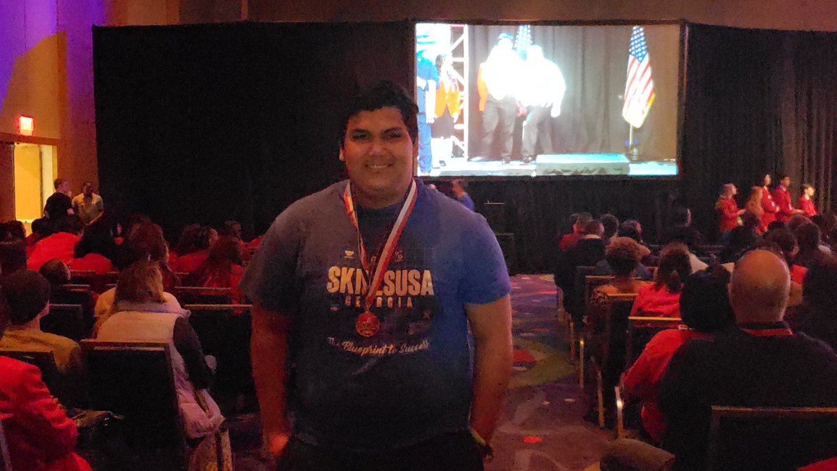 csdavis1970's tweet image. Congratulations Gold medalist Jorge Sandoval CNC Technician. Rockdale College and Career Academy @RCA_Career @rcpsctae @RCPSCAO @RockdaleSchools @rcps_wbl @rca_hosa