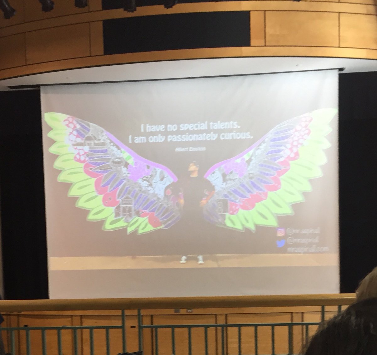 LisaDisera's tweet photo. Brian Aspinall keynote @ycdsb Ed Tech Saturday #ycdsb21c #bigredfox https://t.co/gJepKErFUc