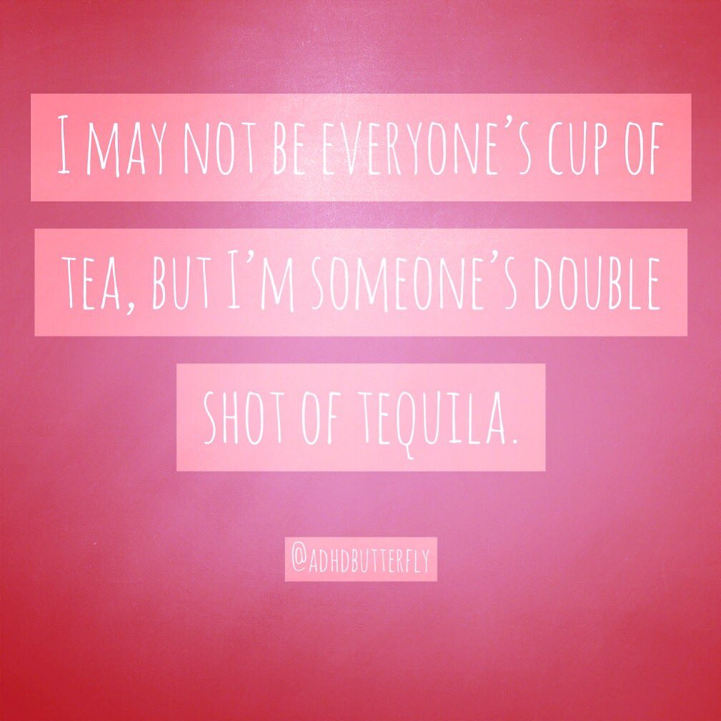 ADHDButterfly's tweet photo. Trying to stay positive this Saturday...!
#adhd #adhdlife #adhdmeme #adhdmemes #adhdquote #adhdquotes #beyou #staypositive #tequilatequila #adhdpositive #adhdbutterfly #adhdfunny #adhdhumour #adhdfun #beyourself #loveyourself #adhdselflove #adhdwarrior #positivelyadhd https://t.co/eQBGDukWP5