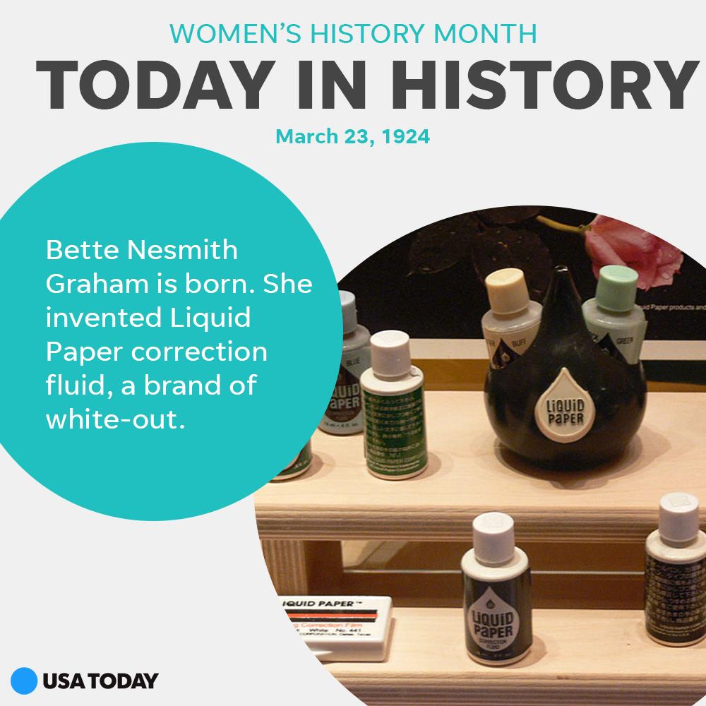 when was liquid white out invented