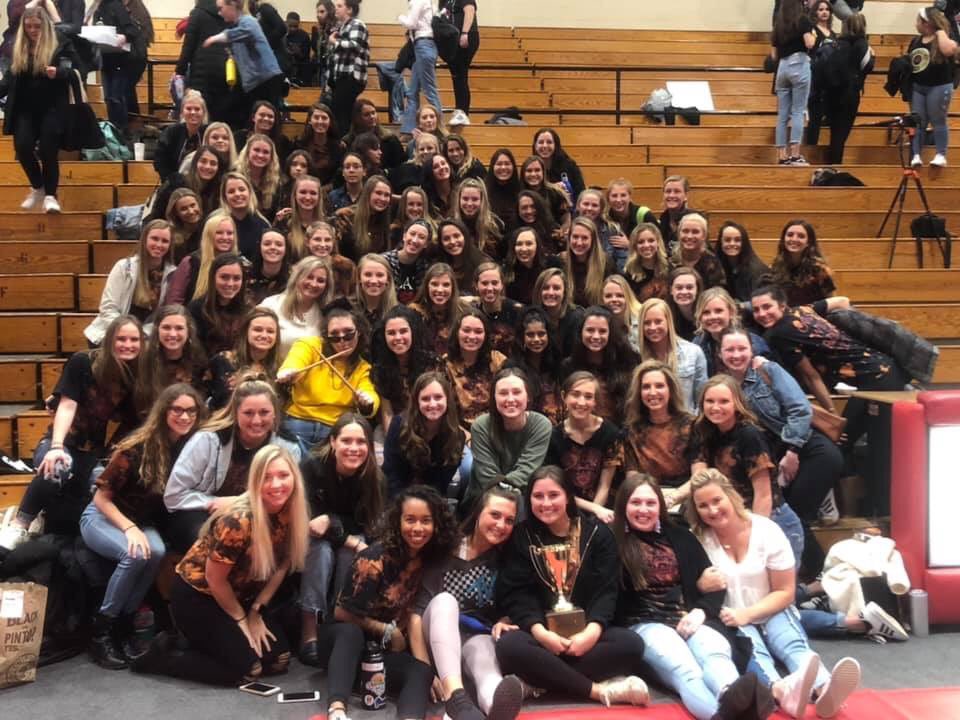 SigmaAlphaTau's tweet photo. GREEK WEEK CHAMPS 2019!! could not be any more proud of this amazing chapter💛 https://t.co/EVriKFpGye