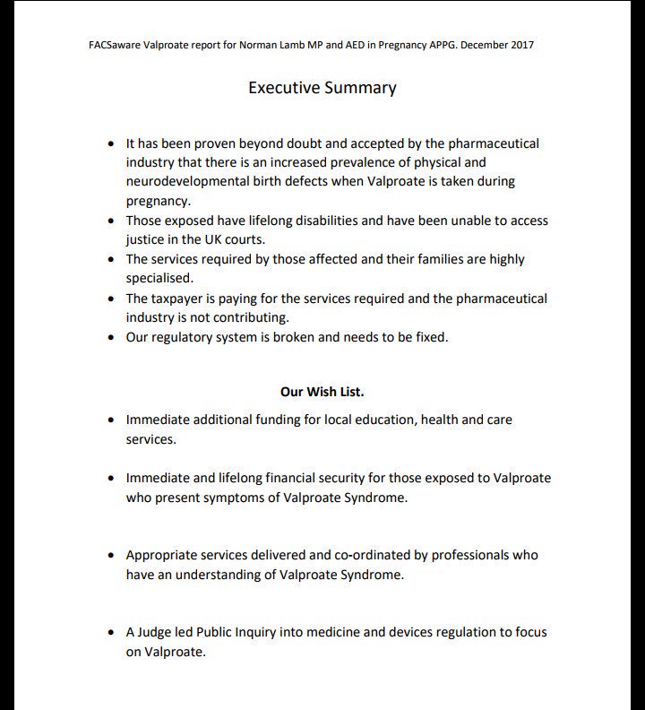emmafriedmann's tweet photo. @MeshUKCT @BigRichProds @Firearmsforfilm @facsaware #FACSaware Executive Summary on Valproate and Medicine & devices regulation & licensing.
Swap the word Valproate for other products. #Seroxat #HPVvaccine #PIPimplants #metalhips #phenytoin #vioxx #Topiramate #ContaminatedBlood #mesh #benzodiazepine
#PrescribedHarm #PharmaHarm https://t.co/QnKSZKXmBY