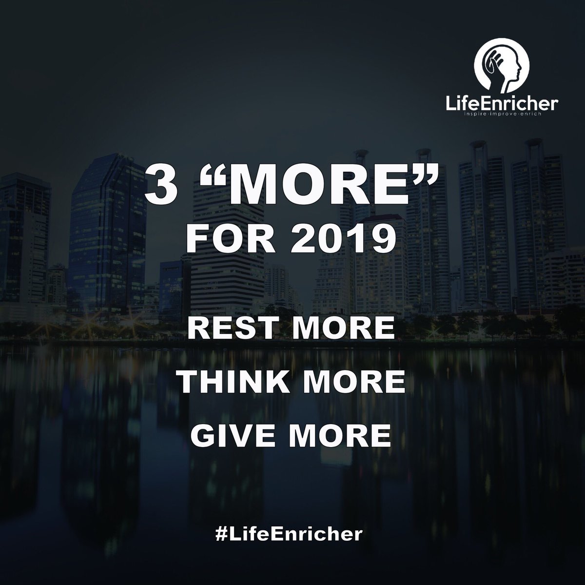 thelifeenricher's tweet photo. 3 สิ่งที่"ต้องทำให้มากขึ้น"ในปี 2019
-'พักผ่อน'ให้มากขึ้น
-'คิด'ให้มากขึ้น
-'ให้' ให้มากขึ้น
#EliteCoach #LifeEnricher #Omeharin #bangkok #BestVersionofYou #BreakThrough #Coach #Happiness #คำนี้ดี #Twitter #SelfMastery #Wealth #BeyondSucess https://t.co/BJrhfD1mYR