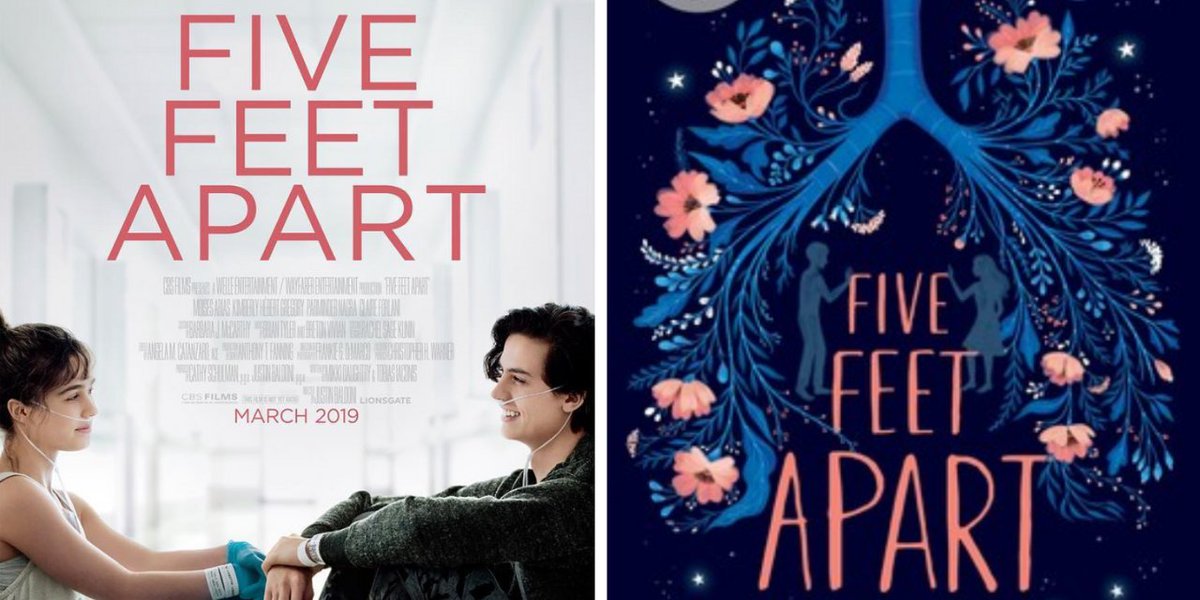 ipswichYAbooks's tweet photo. **BOOK TO MOVIE ** 
This year loads of ya books are being made into movies. 5 feet apart being the most recent. It's a well acted romance film that's easy to watch and yet still enjoyable. Perfect for fans of fault in our stars. https://t.co/zCLcdJ6WmR