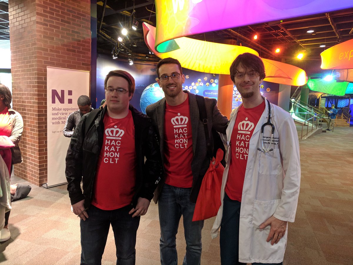 DrJuun's tweet image. #hackathonCLT was a blast. Now we&apos;re all very tired. Almost like a 24-hour call shift...