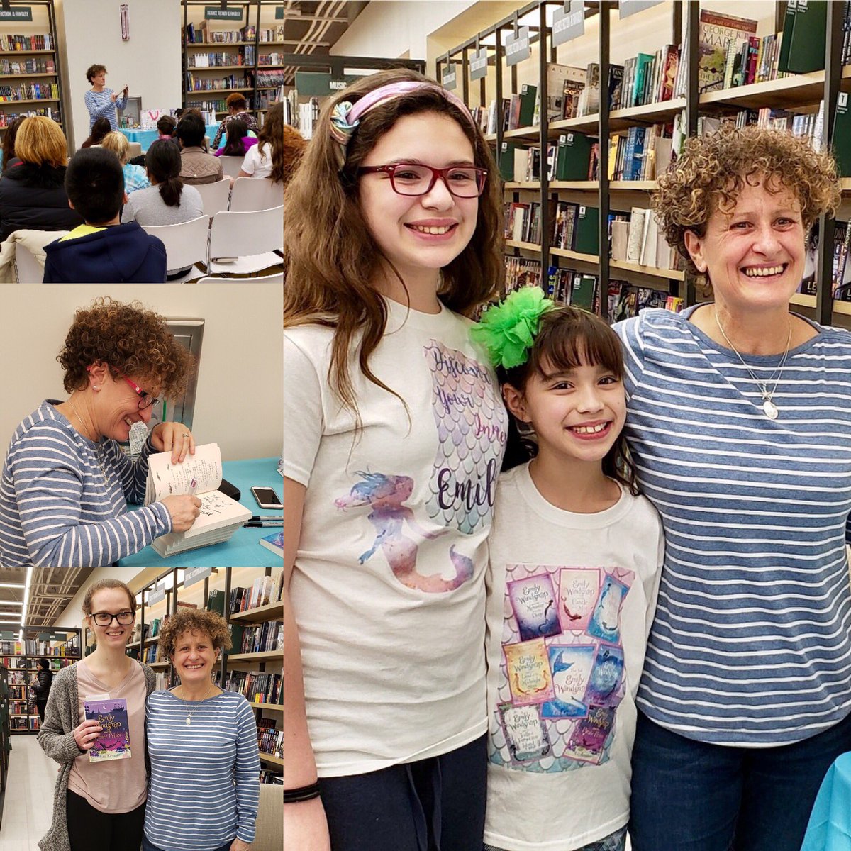 BNHackensack's tweet photo. Thank you #LizKessler for coming to visit us last night. And thank you to all the #EmilyWindsnap fans for the great turn out for this event. 🧜🏼♀️
#emilywindsnapandthepirateprince
#emilywindsnapseries
#mermaid #middlegradeseries #bookdiscussion #booksigning
#bnhackensack https://t.co/q3KmHnqHpZ