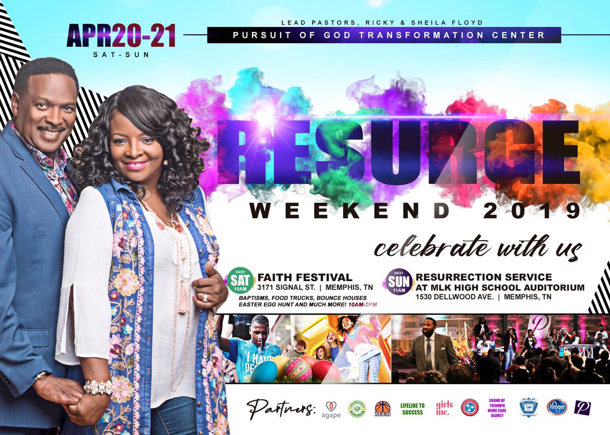 🔥RESURGE WEEKEND 2019🔥
Apr. 20 & 21 
#FaithFestival
#ResurrectionService