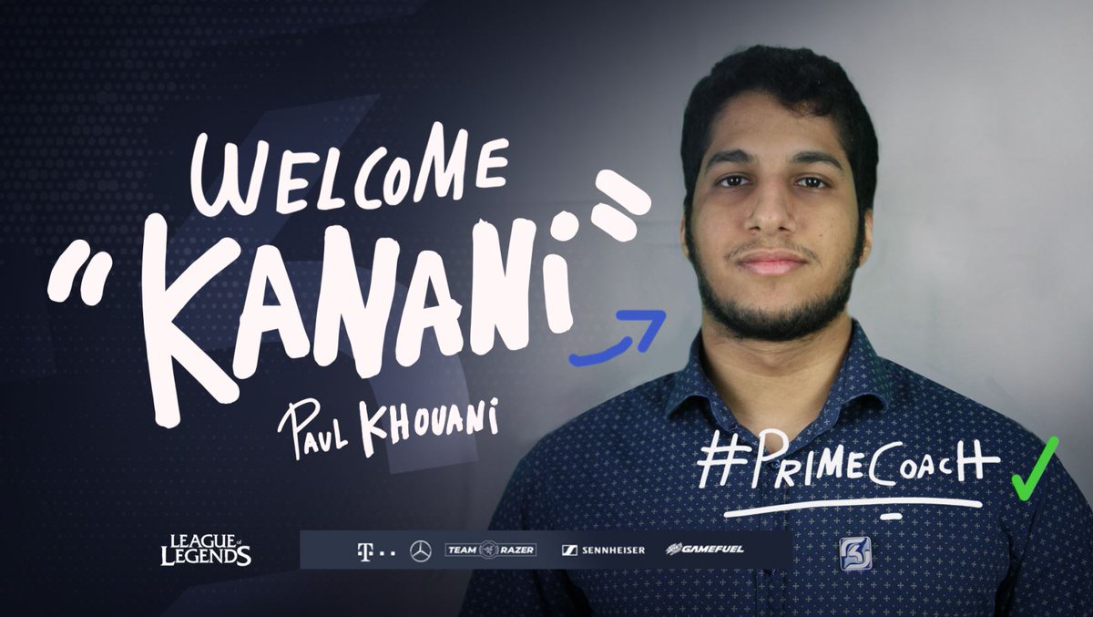 SKGaming's tweet photo. We have a new #PrimeCoach on the house! Please, welcome @TheRealKanani as new #SKPRIME Warlord! You shall see him rocking the #LEC stage already on today's semi-final dispute with the @teamAHG set for 20:00 CET.
Make him feel at home already, SK FAM! π
#SKWIN #PremierTour https://t.co/bJMDcBjjVD