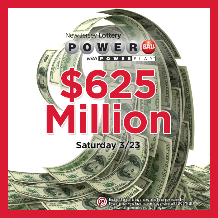 NJLottery's tweet photo. Powerball is high-tide at 625,000,000! Who’s riding the wave tonight? https://t.co/L3Q0NcC6G4