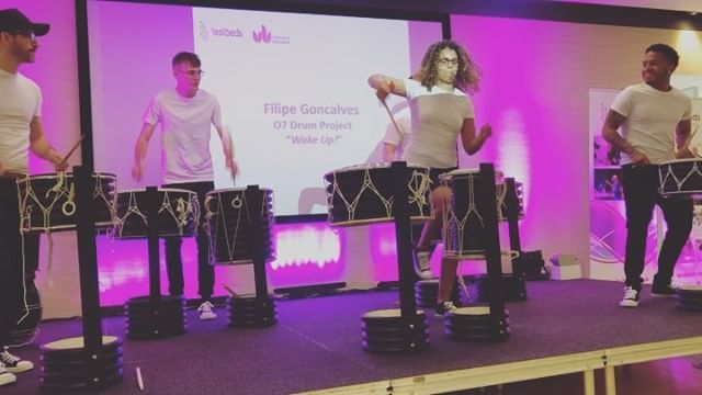 O7Drumproject's tweet photo. The UK O7 Drums first performance ever! And our first show in Luton!
@o7drumprojectuk 
#diydrums #diydrum #percussion #drums #o7drumproject #drumsdrumsdrums #worlddrums #worlddrum #testbeds https://t.co/GGnxrMvkZP https://t.co/dvzIQdrWQX