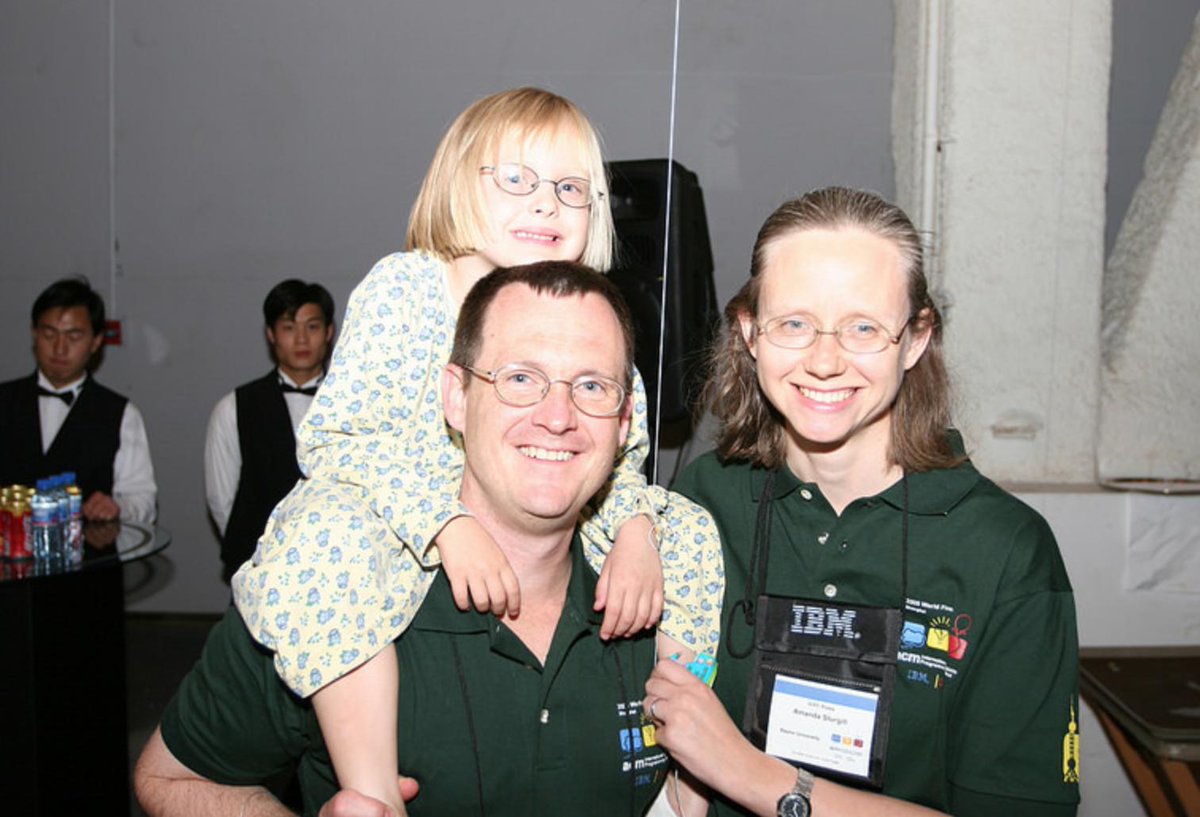DrSturg's tweet photo. I've been to 13 World Finals. This is the only photo of me from 2005 in Shanghai (I'm usually the one taking the pictures). That kid is a college sophomore in computer science now! #ICPC2019 #QuestFirstICPC https://t.co/U85gksSB1i