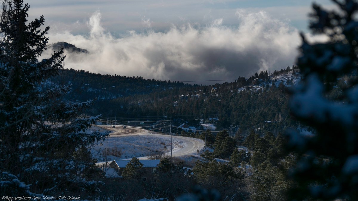 Clouds clinging to Colorado Springs this morning #9wx #COwx