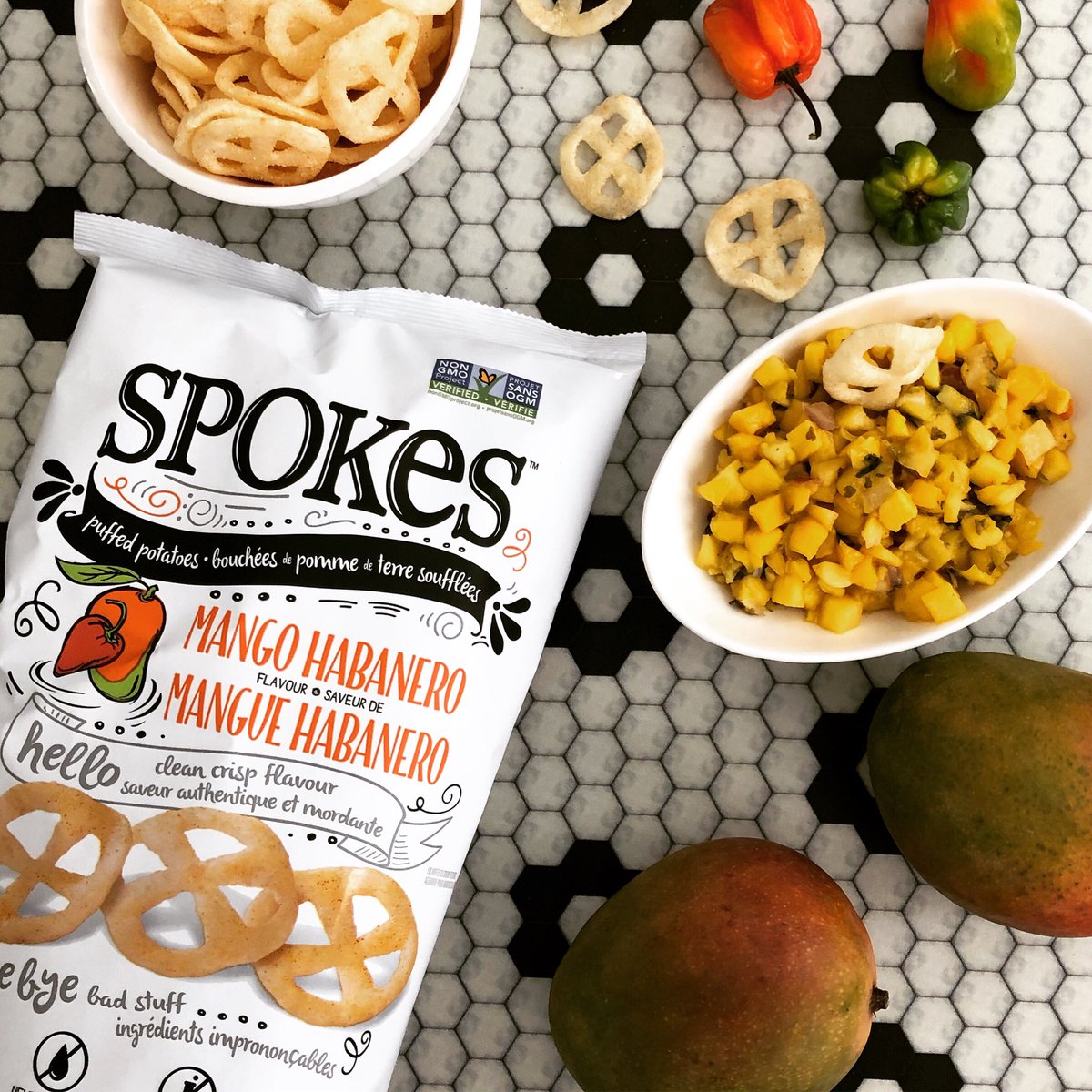 It’s #nationalchipanddipday ❗️Have you tried dipping your Mango Habanero SPOKES into mango salsa? It is a really wonderful way to balance the heat with a sweet kick! Try it and let us know what you think! Here’s a great recipe from @GimmeSomeOven (gimmesomeoven.com/5-ingredient-m…) Enjoy!!