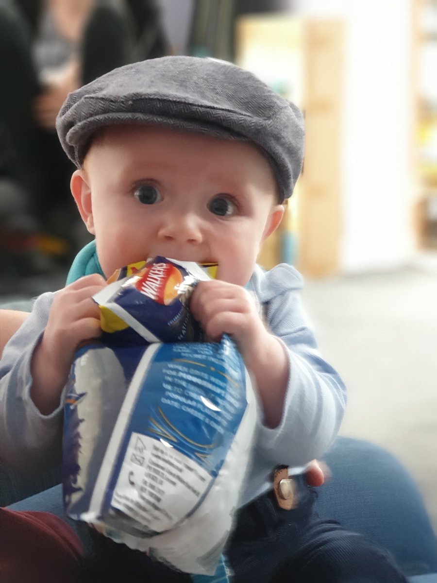 Grandson Thomas looking cool in his new hat!