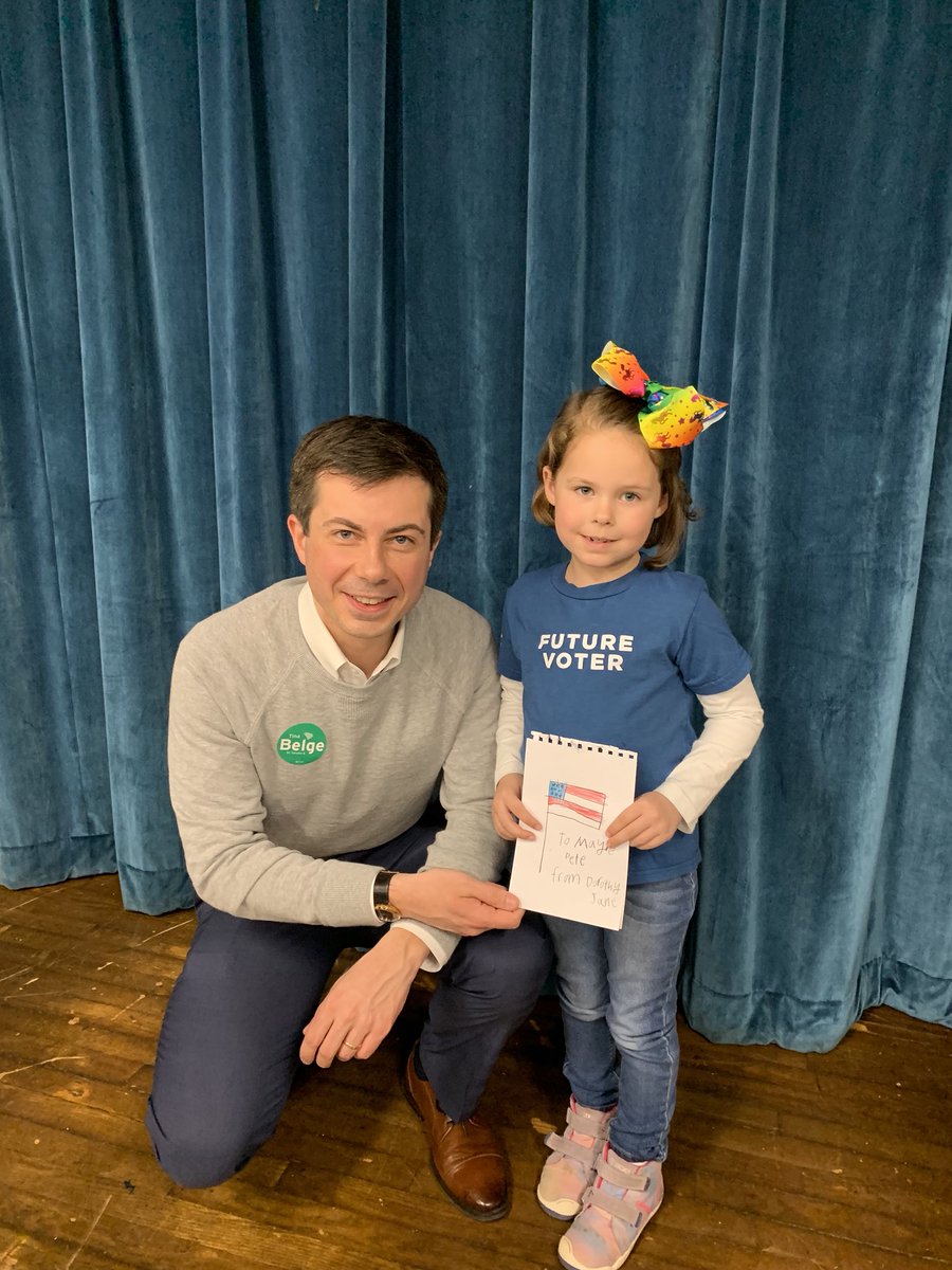 PeteButtigieg's tweet photo. Thank you Dorothy Jane! Pretty great way to start my day in South Carolina. https://t.co/BUG8jl8rBb