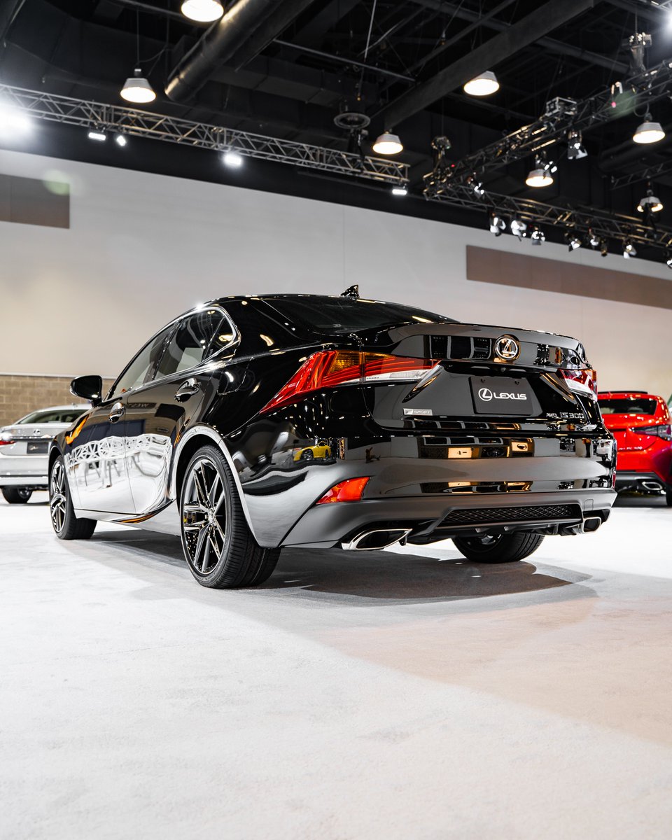 lexuscanada's tweet photo. And now for a new interpretation of black tie. Come see the limited edition #LexusIS Black Line for yourself from every angle at its North American premiere at the @VanAutoShow. #LexusAutoShow #VanAutoShow Learn more here https://t.co/OZR5cek4nh https://t.co/snLVrxIFJw
