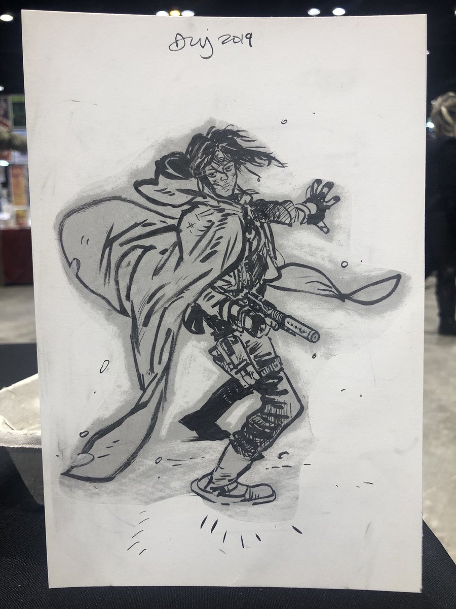 FelixComicArt's tweet photo. 6x9 Jyn Erso sketch by @danielwarrenart! Can never go wrong with a STAR WARS request from a Dan! Lifelong super fan! May be taking a new list today...see us ASAP! Good luck! #C2E2 #ArtistsAlley #RowH https://t.co/abv0b14Se8