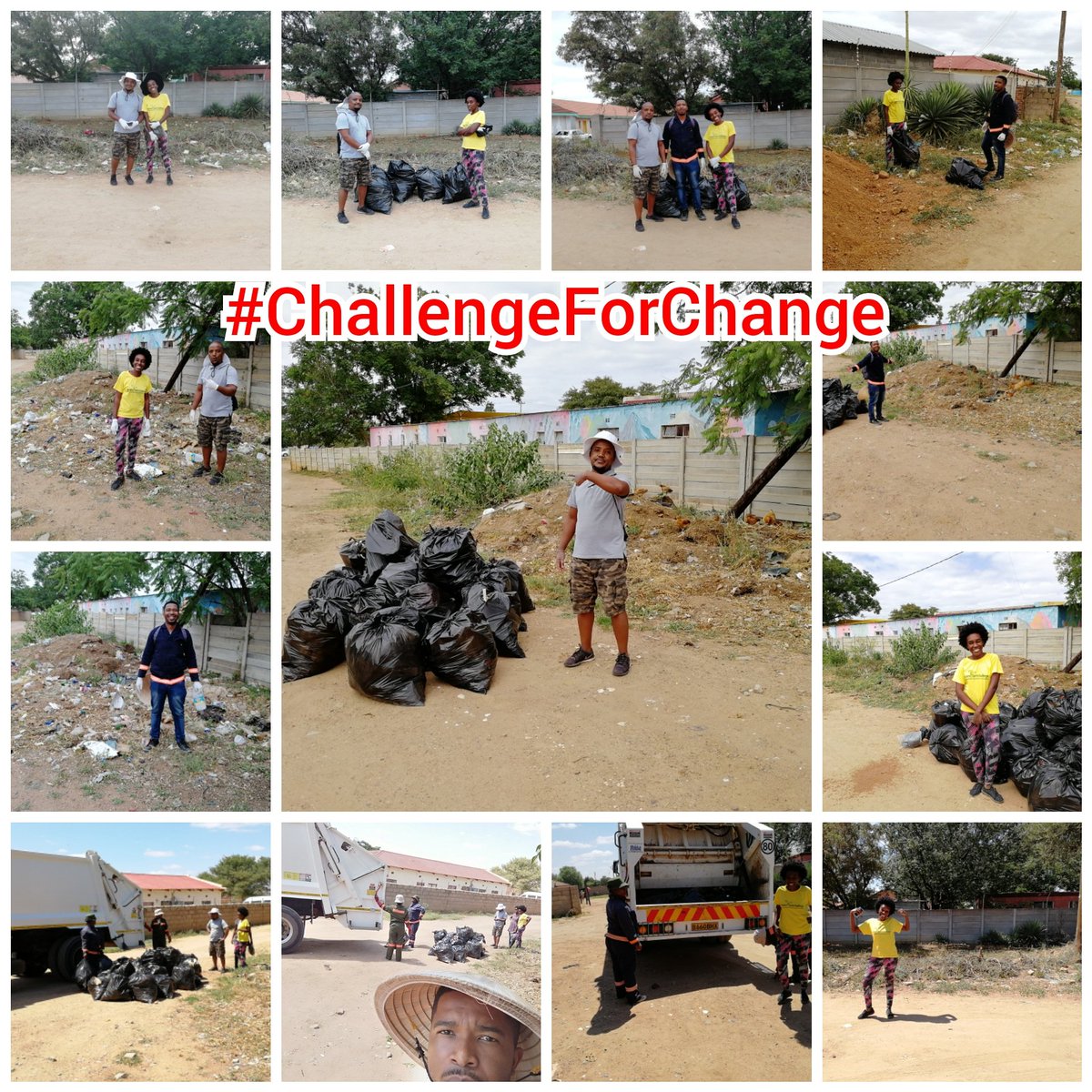 Took 3 people 3 hours to clean a whole block. Now imagine if 10 did... How bout 50 #ChallengeforChange #WeDontDeserveThisPlanet
Mogoditshane, Gaborone, Botswana 🇧🇼