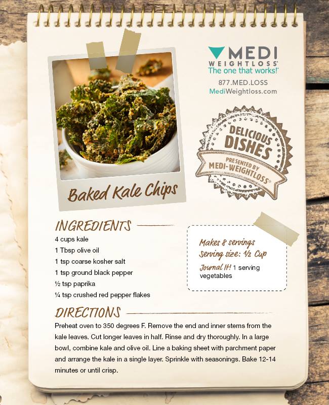 MediHuntersvill's tweet photo. Try our baked kale chips! It has 1 serving of vegetables and takes under 15 minutes to bake! #TheOneThatWorks #DeliciousDishes #healthyrecipes #kalechips https://t.co/r47TSpnmom