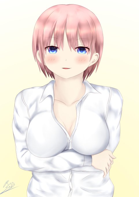 RyusleetさんがTwitterに投稿した中野一花(五等分の花嫁)のイラスト。