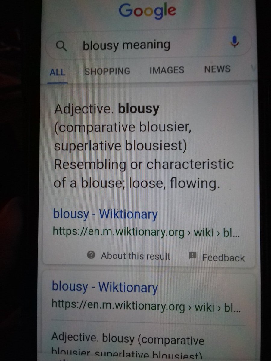 Blousy is a word!
