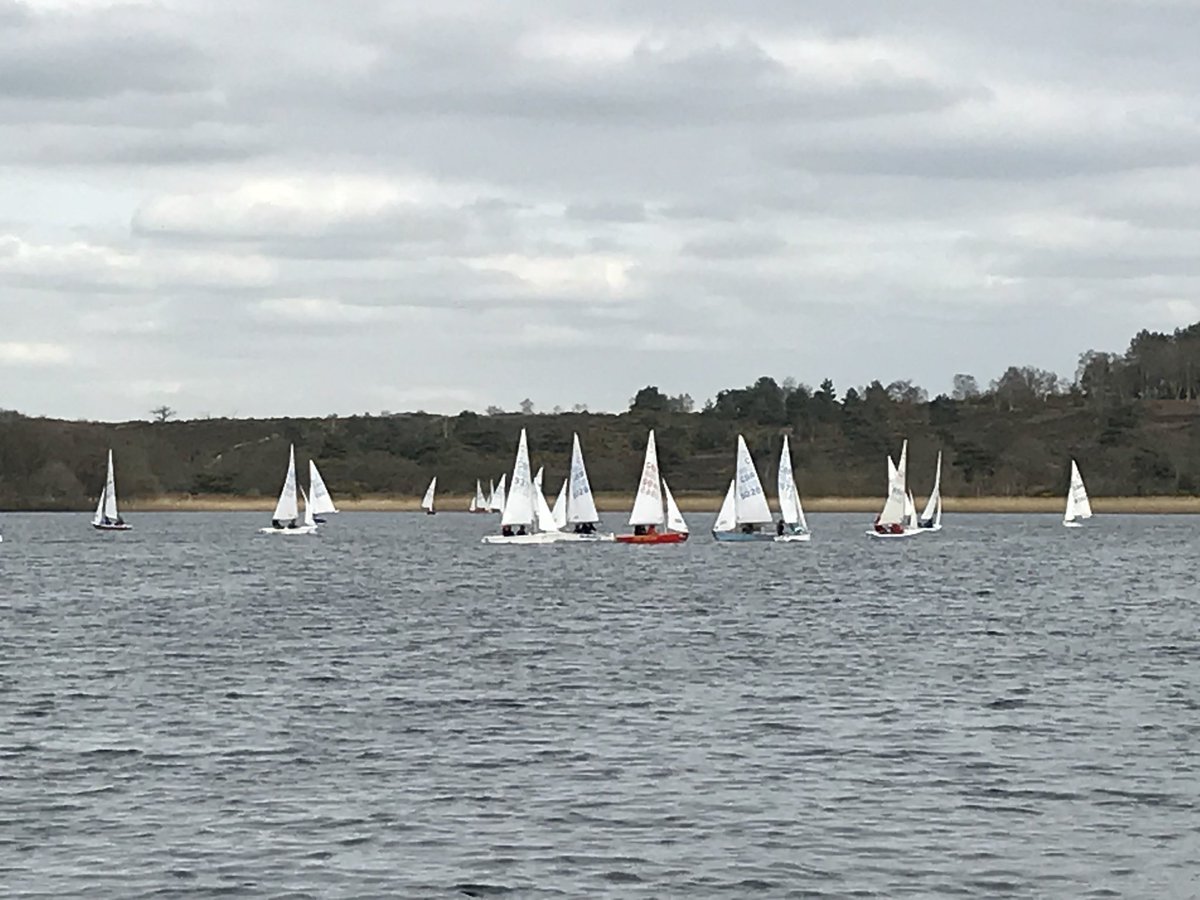 First Cadet Open competition of 2019. 28 boats, lovely breeze, 5 visiting clubs and lots of happy children!