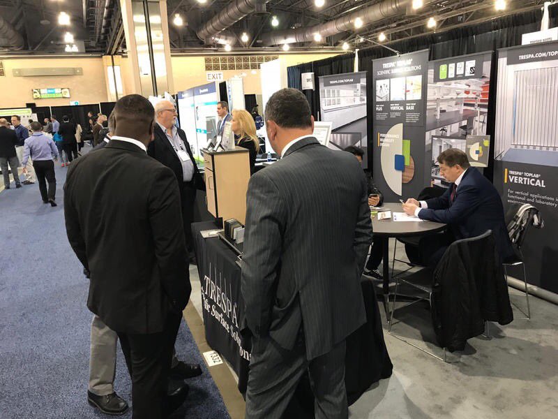 ISternitzke's tweet photo. @TrespaTweets; busy days for Trespa‘s Scientific Team @Pittcon (The Pittsburgh Conference ) in Philadelphia, USA. Thank you for stopping at #booth1332. https://t.co/HXcfxLUiRM
