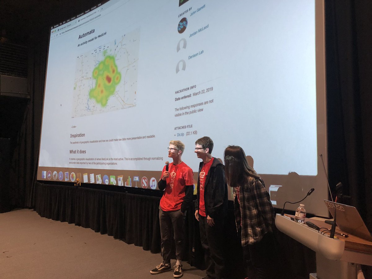 charlottehacks's tweet image. presenting teams pitching their solutions to the judges...#hackathonCLT