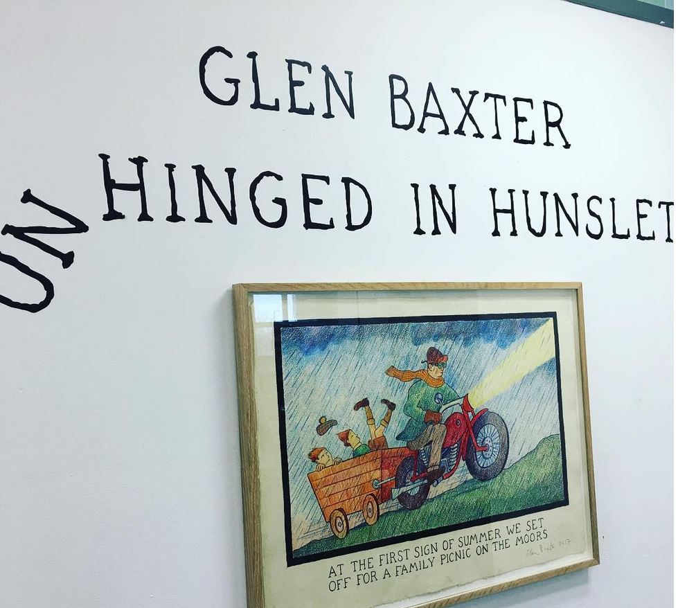 GIsabelleGounod's tweet photo. Derniers jours pour découvrir l'exposition "Unhinged in Hunslet" de Glen Baxter à la Vernon Street Gallery de la @LeedsArtsUni, et en apprendre plus sur le parcours estudiantin de l'artiste ! A la Leeds Arts University - Jusqu'au 11 avril 2019, de 10h à 16h - Entrée libre) https://t.co/Z5GcNsxewE