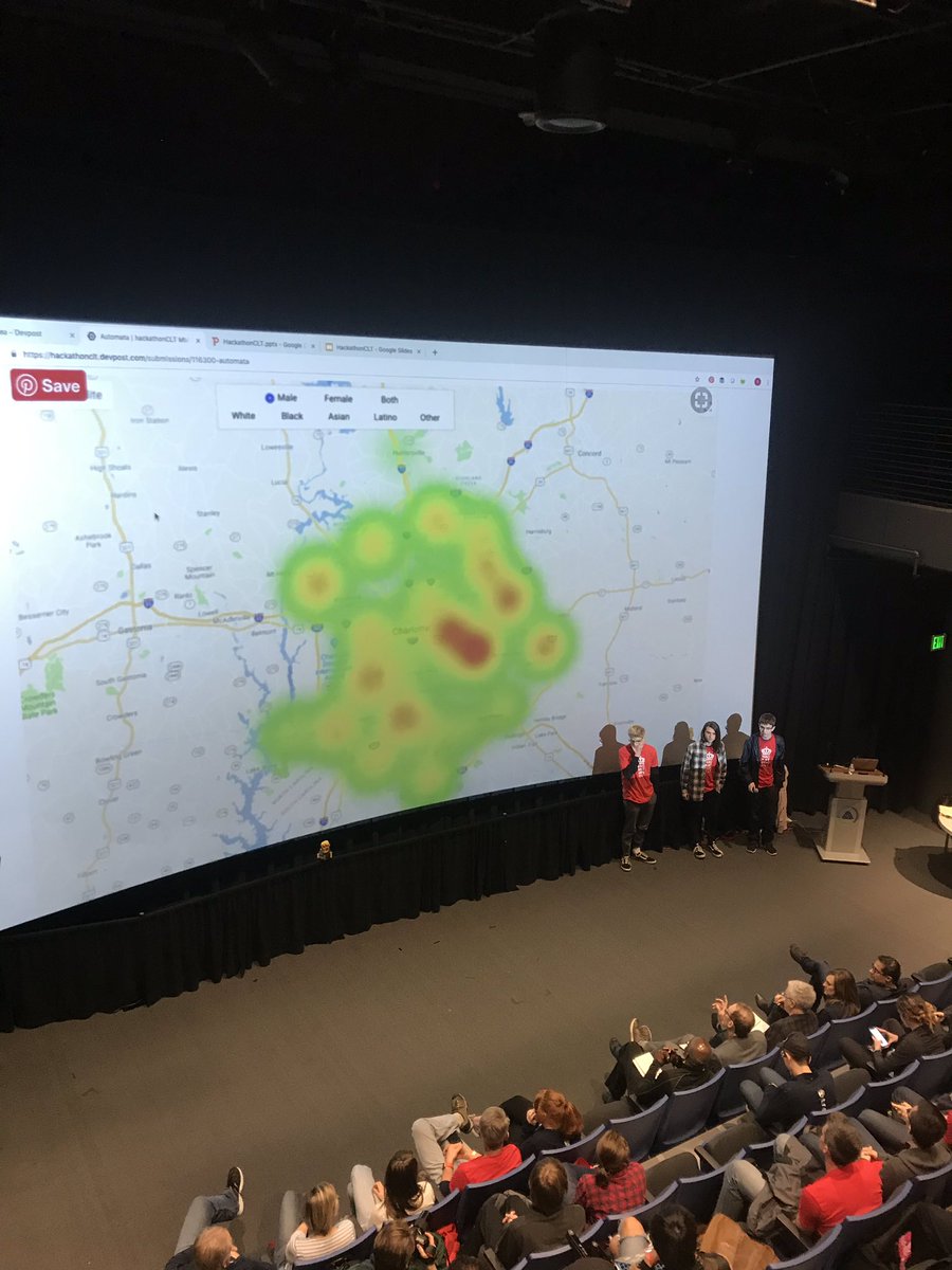 teoarmus's tweet image. Selected teams are presenting their pitches to improve access to health care at this year’s #hackathonCLT. They’ve been up all night coding and working with data to create solutions from substance abuse to reaching underserved populations. @tresata @Sherrell_Dorsey