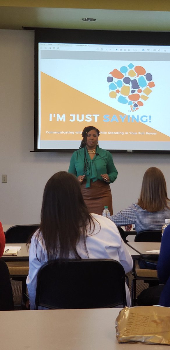 WSRapport's tweet photo. @JoynicoleM @IT4PC @sporing @LatriciaClariss #Ascend2019 #GetPositionedHigher
Our first speaker setting the stage with POWERFUL communication insights. #ImJustSaying #PositionedHigher https://t.co/L7qpYRh9ZO