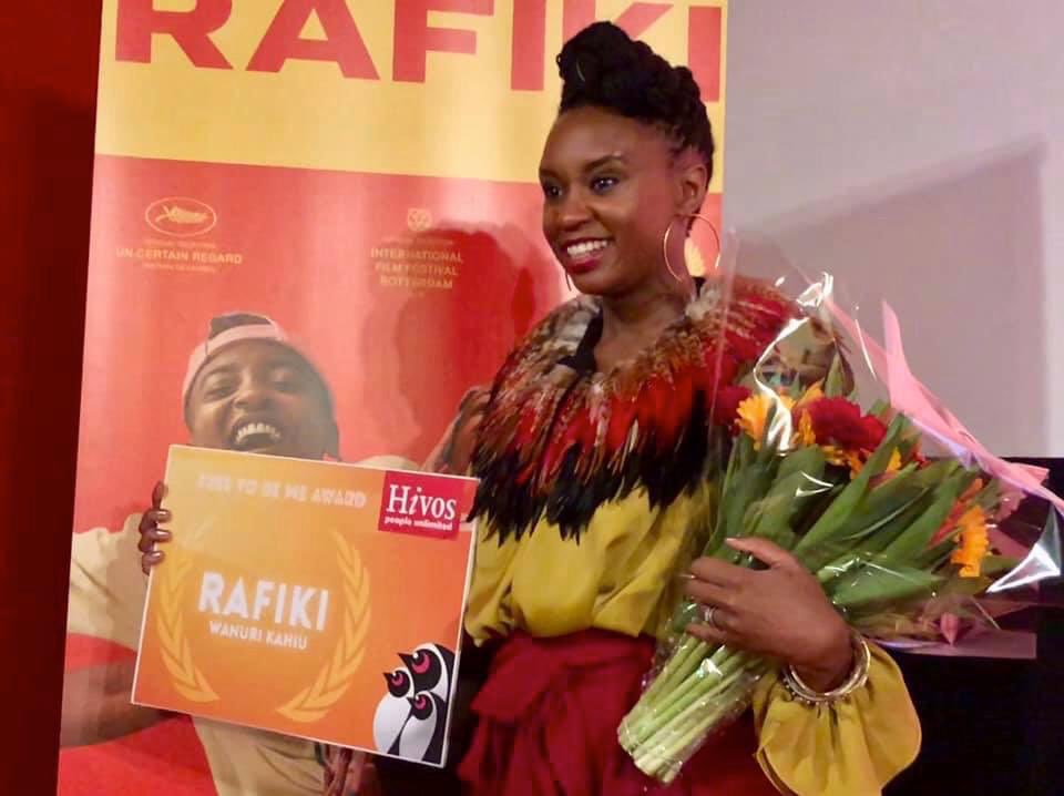 wanuri's tweet photo. RAFIKI won the #FreeToBeMe @hivos award last night in Amsterdam! So grateful! And thank you to @rozefilmdagen! https://t.co/UL1dfxo8u3