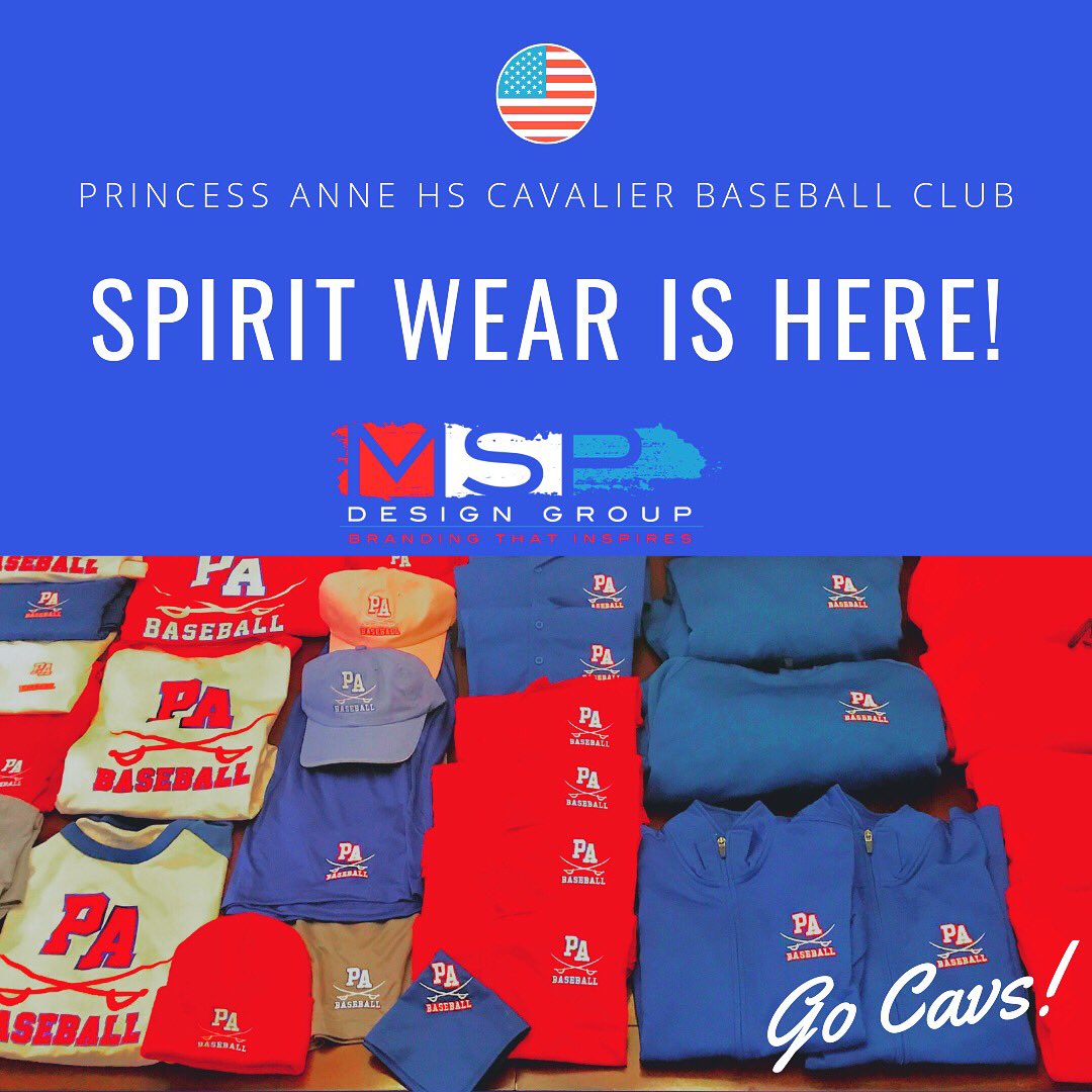 PACavsBaseball's tweet photo. A big thank you to MSP Design Group for the awesome PAHS Baseball swag! #mspdesigngroup #spiritwear #pahsbaseball #cavaliernation #redwhiteandblue @The_Real_Ksitch https://t.co/sjcIrSMGWy