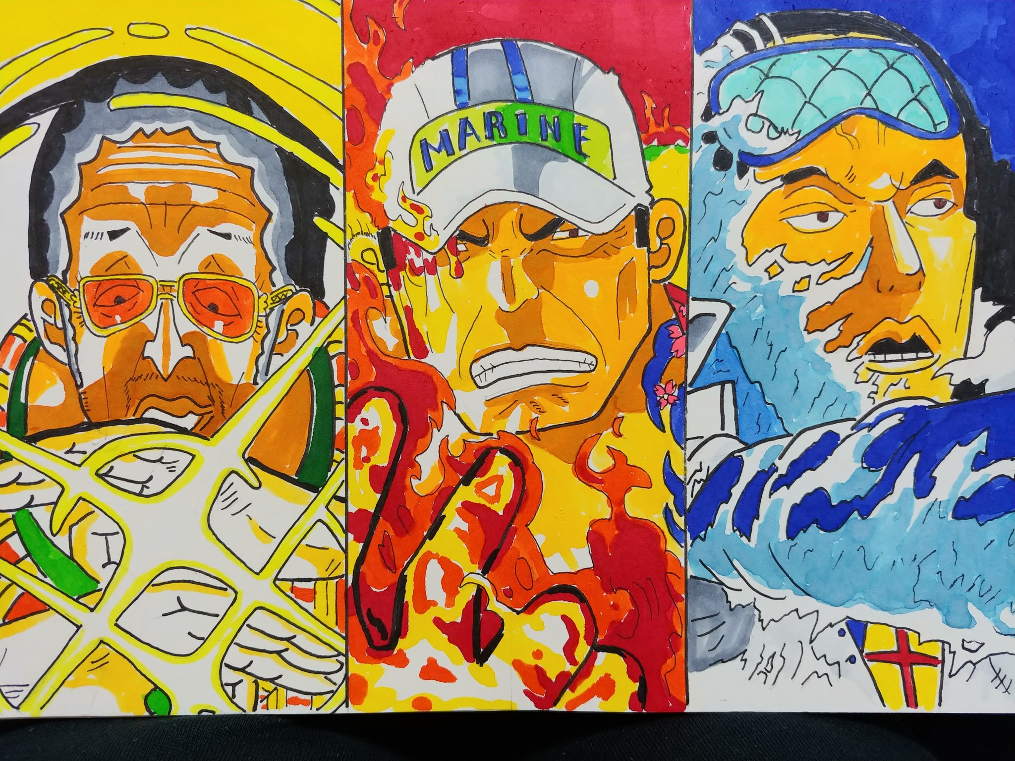 تويتر ゴルディアス على تويتر すいません また描いてしまいましたm M ワンピース 三大将 赤犬 青雉 黄猿 イラスト好きな人と繋がりたい アナログ絵描きさんと繋がりたい 絵描きさんと繋がりたい T Co Vgkukxsgqg