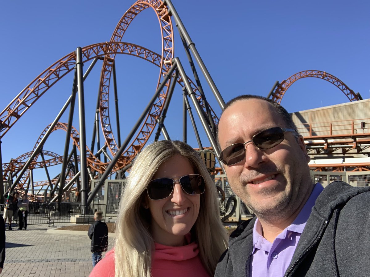 First ride on #CopperheadStrike at <a href="/Carowinds/">Carowinds</a>! Awesome coaster! Everyone at @FOX46News should come and check it out! #StrikeSquad @BrandonStoff